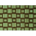 thumbnail image 1 of Ahgly Company Machine Washable Indoor Rectangle Abstract Turquoise Blue Modern Area Rugs, 5' x 8', 1 of 4