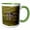 Green/White, variant on 3drose, North American River Otter., 11oz Mug