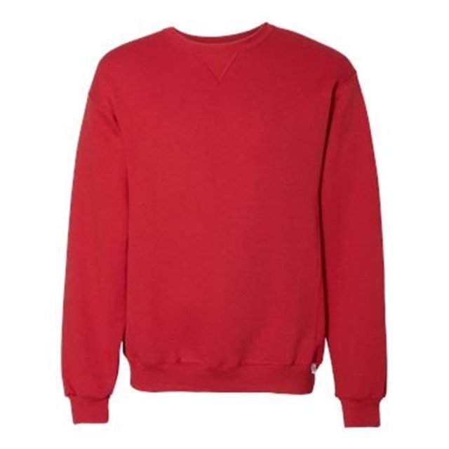 Dri Power Sweat-Shirt Col Rond&44; Vrai Rouge - Petit