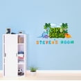 thumbnail image 2 of Custom Name Jurrasic World Prehistoric DinosaursWall Decal Decoration Dinosaurs Joyful Cartoon Cartoon Animals Decorating Ideas for Child's Bedroom Size: 10 In(W) x 6 In(H), 2 of 5