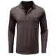 thumbnail image 2 of Blusa y camisa de manga larga con cuello vuelto para hombre, estilo casual, con bloques de color, de poliéster y manga larga., 2 of 5