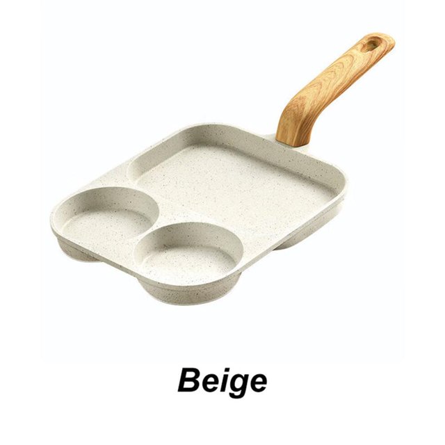 Feltree 3-In-1 Split Non-Stick Frying Pan for Efficient Breakfast Cooking with Even Heat Distribution and Easy Cleaning