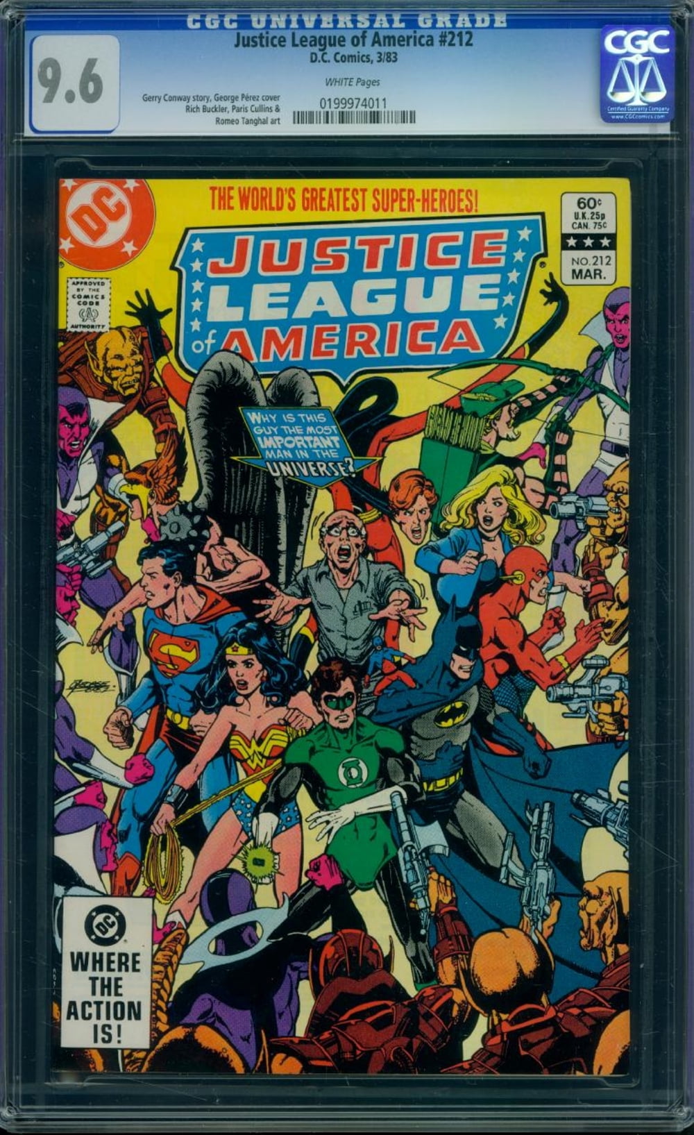 Cover of Justice League of America #212