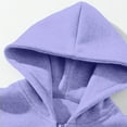 thumbnail image 5 of Resicozy Men Quarter Zip Hoodie Lightweight Mens Solid Color Pullover Long Sleeve Drop Shoulder Hooded Sweatshirt Light Purple 2XL, 5 of 7