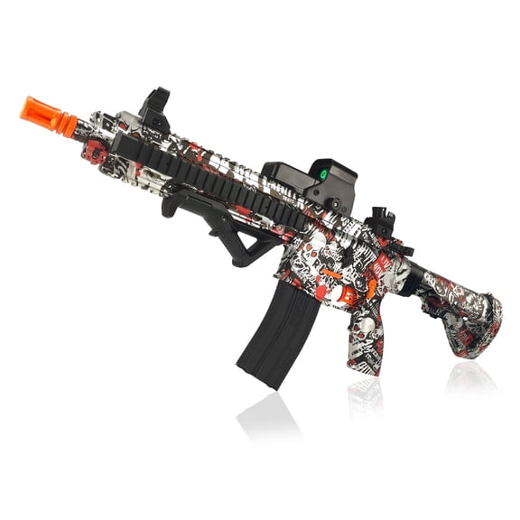 BIU BLASTER 27-Inch Gel Ball Blaster 140 FPS, 80 Ft Range Full-Size Electric Automatic Splatter Ball Blatser 7.4V 1400mAh Battery 30,000 Rounds for Outdoor Games, Ages 14 Years
