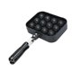 thumbnail image 2 of Sartén para takoyaki con 12 agujeros para hacer albóndigas, utensilios de cocina, sartén antiadherente portátil para parrilla, 2 of 9