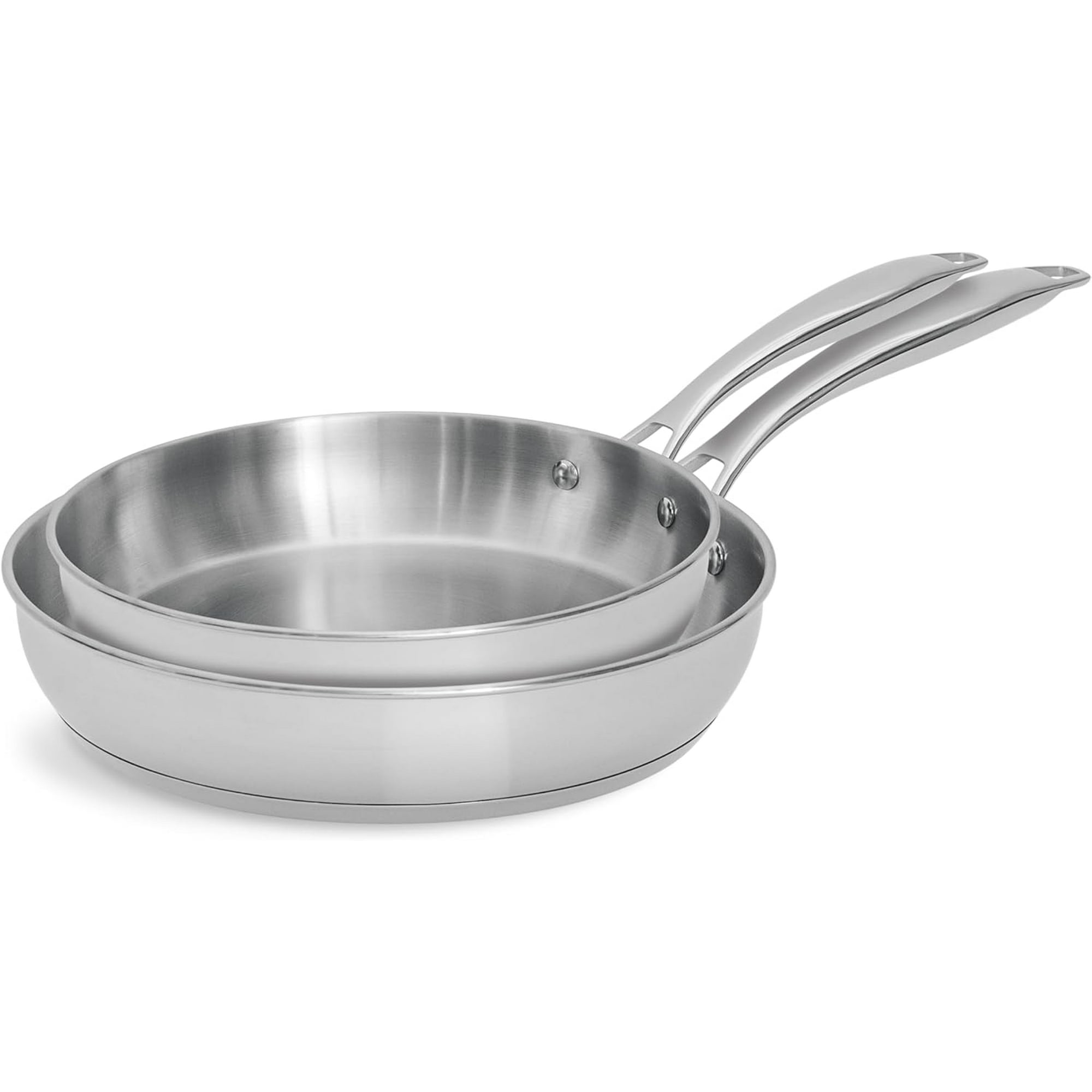 Lagostina 2-Pack Skillet Set (26cm/ 10 in and 30cm/ 12 in), 18/10