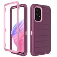 thumbnail image 3 of Xhy Samsung Galaxy A53 5G Case with Screen Protector Military Grade Full Body Multilayer Drop Shock Protection 3 in 1 Rugged Durable Detachable for Samsung A53 5G Phone - Wine Pink, 3 of 9