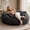 Black, variant on 4FT Dark Gray Oversized Bean Bag Chair, Washable Cover Memory Foam Lazy Sofa for Living Room Bedroom Adults