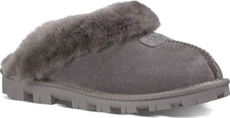 sheepskin slippers grey