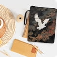 thumbnail image 3 of HELLHERO Crane Art Book Sleeve Protector Pouch Book Cover Carrying Case Polyester Zipper Book Cover Sleeve with Handle for Office for Protector Wrap Bag, 3 of 8