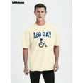 thumbnail image 3 of Leg Day Funny Handicap Workout and Gym | Mens Humor Graphic T-Shirt, Yellow, X-Large, 3 of 9