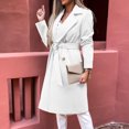 thumbnail image 2 of Vedolay Womens Jackets Long Sleeve Jacket Solid Sweatshirt Drawstring Jacket White,M, 2 of 5