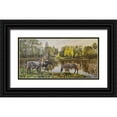 thumbnail image 1 of Adamov, Alexey 24x14 Black Ornate Wood Framed with Double Matting Museum Art Print Titled - The Morning, 1 of 4
