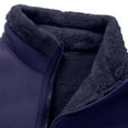 thumbnail image 6 of Txeol Blue Big and Tall Fleece Jackets for Men Zip Up Sherpa Lined Warm Coats Winter Long Sleeve Thicken Outdoor Jacket with Pockets,XXL, 6 of 7