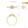 thumbnail image 5 of ANGARA Natural Vintage Style Cushion Diamond Solitaire Ring in 14K Yellow Gold for Women (Size-5mm| Color-K| Clarity-I3) | April Birthstone, Anniversary, Jewelry Gift for Women | Natural Diamond Ring, 5 of 9