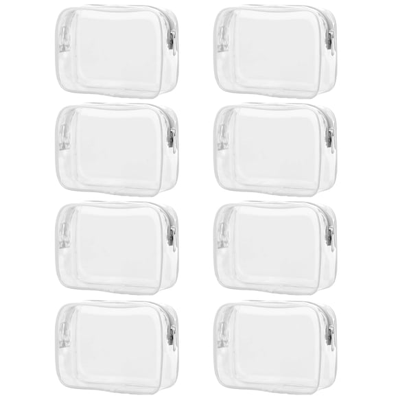 Bolsas para cosméticos Tergy, impermeables, de PVC, de viaje, paquete de 6