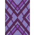 thumbnail image 1 of Ahgly Company Indoor Rectangle Patterned Purple Novelty Area Rugs, 4' x 6', 1 of 6