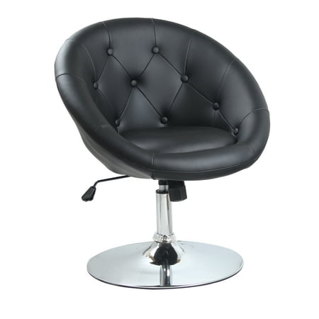 Best Master Furniture Round-Back Swivel Chair,