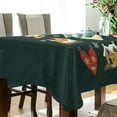 thumbnail image 5 of Yayeee Tablecloths 60" x 120" Rectangle Wrinkle Resistant Party Table Cover, Green Christmas, 5 of 8