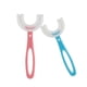 thumbnail image 1 of 2 PCS U-Shaped Kids Toothbrush, Soft Manual Training Toothbrush for Kids 6-12 Years (Pink +Blue), 1 of 4