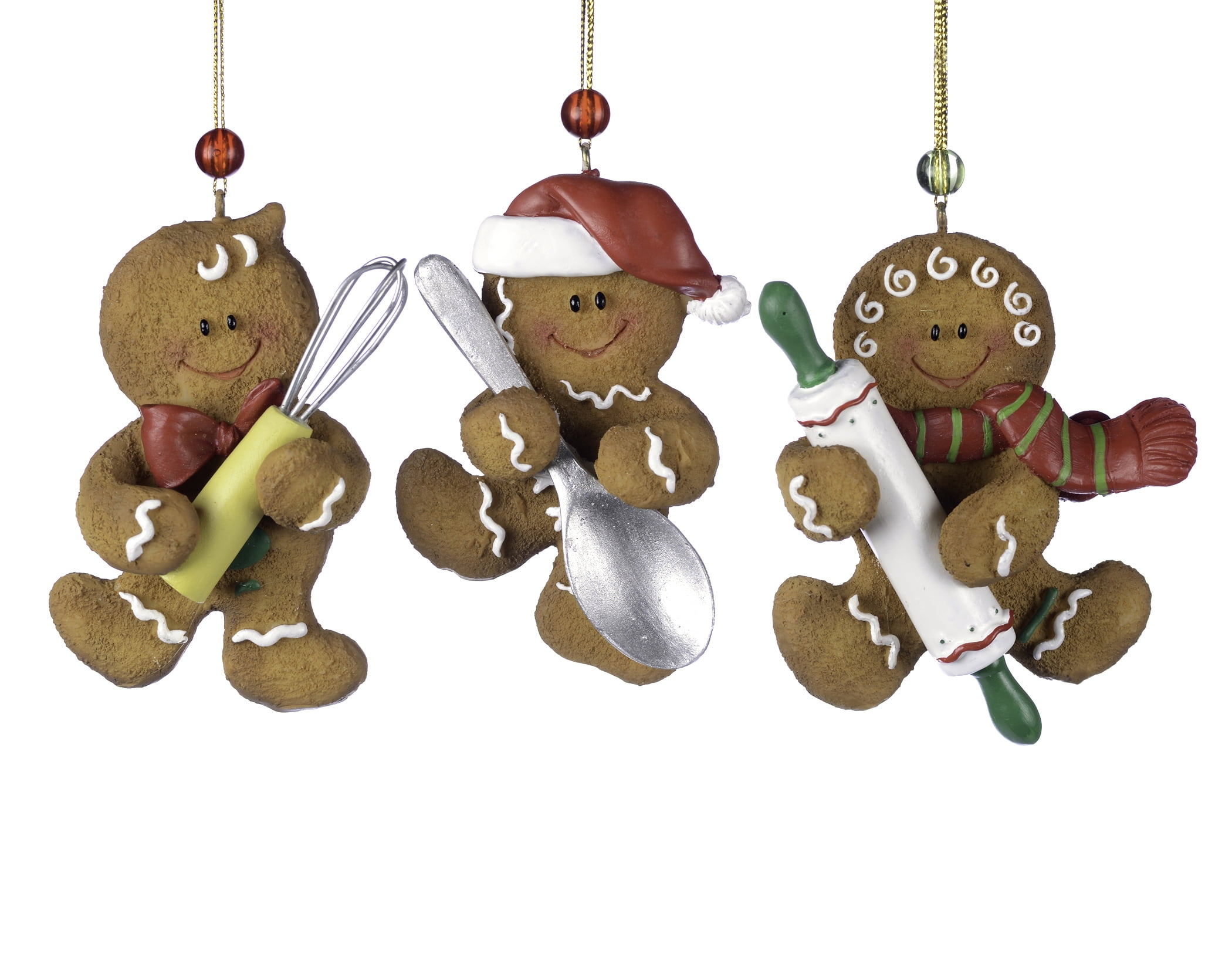 Christmas Tradition Christmas Ornament Gingerbread Kitchen, Set of 3