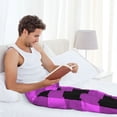 thumbnail image 6 of Picia Purple Black Buffalo Plaid Mens Soft Woven Cotton Elastic Waistband Sleep Pajama Pant Lounge Sleep Pant With Pockets And Drawstring-Large, 6 of 9