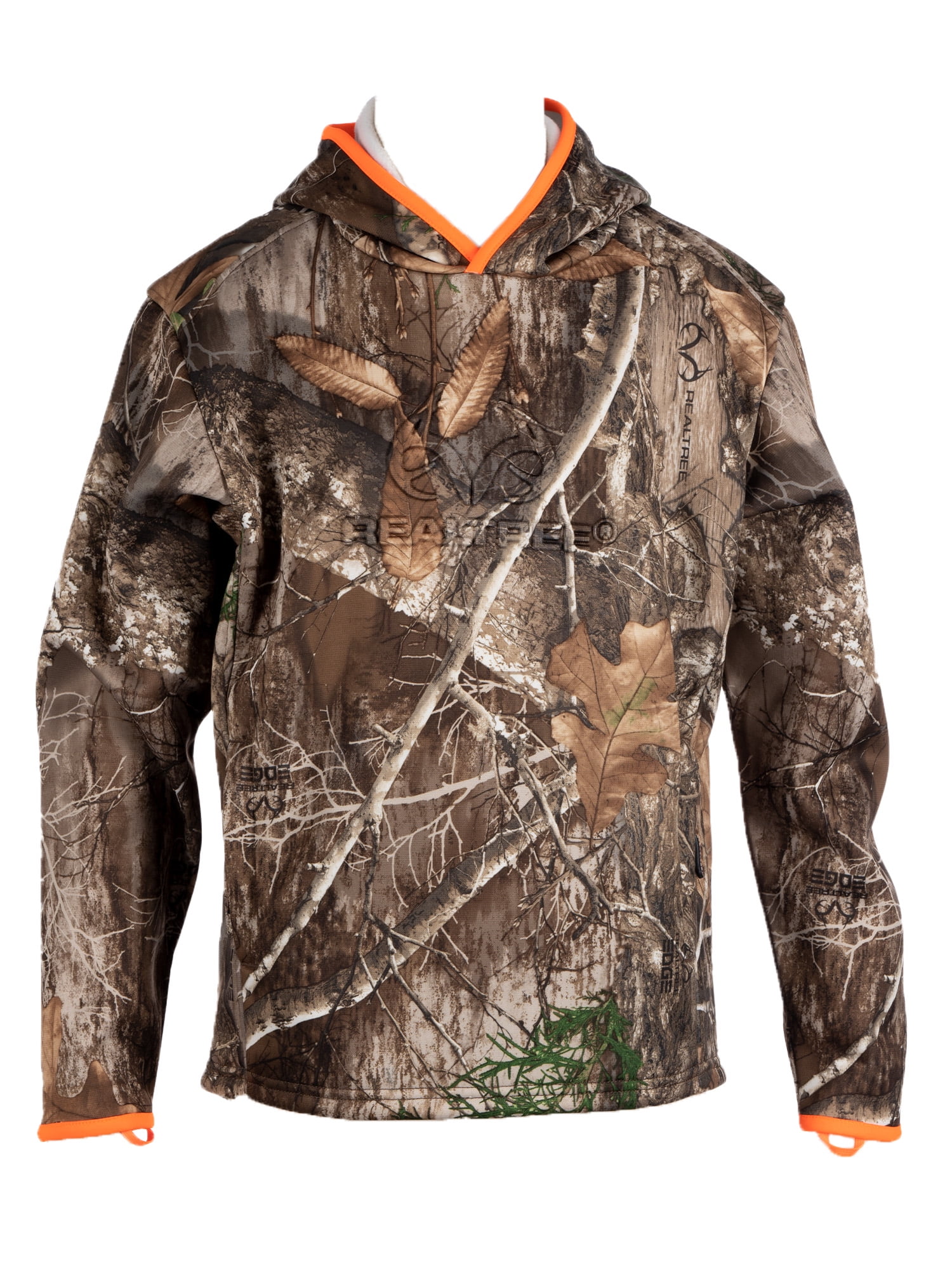 Kid's and Youth's Camo Hunting Performance Hoodie Pullover Sweatshirt by Realtree, Sizes XS-XL