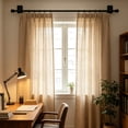 thumbnail image 5 of Curtain Rod Bracket Thick Punch-Free Curtain Hook Holder Black Waterproof Sticky Support Bracket No Drill Self-Adhesive Window Curtain Accessory For Window Curtain Rod Installation 1Pcs, 5 of 7