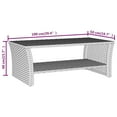 thumbnail image 2 of vidaXL Coffee Table Accent Sofa Couch Side Table for Living Room Poly Rattan, 2 of 5