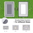 thumbnail image 2 of Smiry Outdoor Rugs 6x9, Waterproof Plastic Straw Indoor Outdoor Mat for Patio, RV Camping, Deck,Porch, Grey & White, 2 of 6