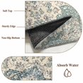 thumbnail image 6 of 2x3 Ft Entryway Area Rug, Beige Green Boho Kitchen Rug Runner Washable Floor Mat, Medieval Vintage Ethnic Floral Abstract Non Slip Indoor Door Mat Throw Carpet for Bathroom Living Room Bedroom, 6 of 8