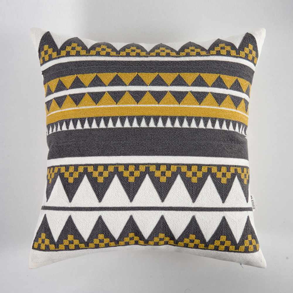 Details about   Emborider Cushion Covers Cotton Pillow Geometric Canvas Pillowcase Home Textiles 