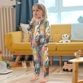 thumbnail image 5 of BZSMCE Unisex Pajama Set Snug-Fit Cotton Sleepwear Enchanted Easter Bunny Printed, 5 of 7
