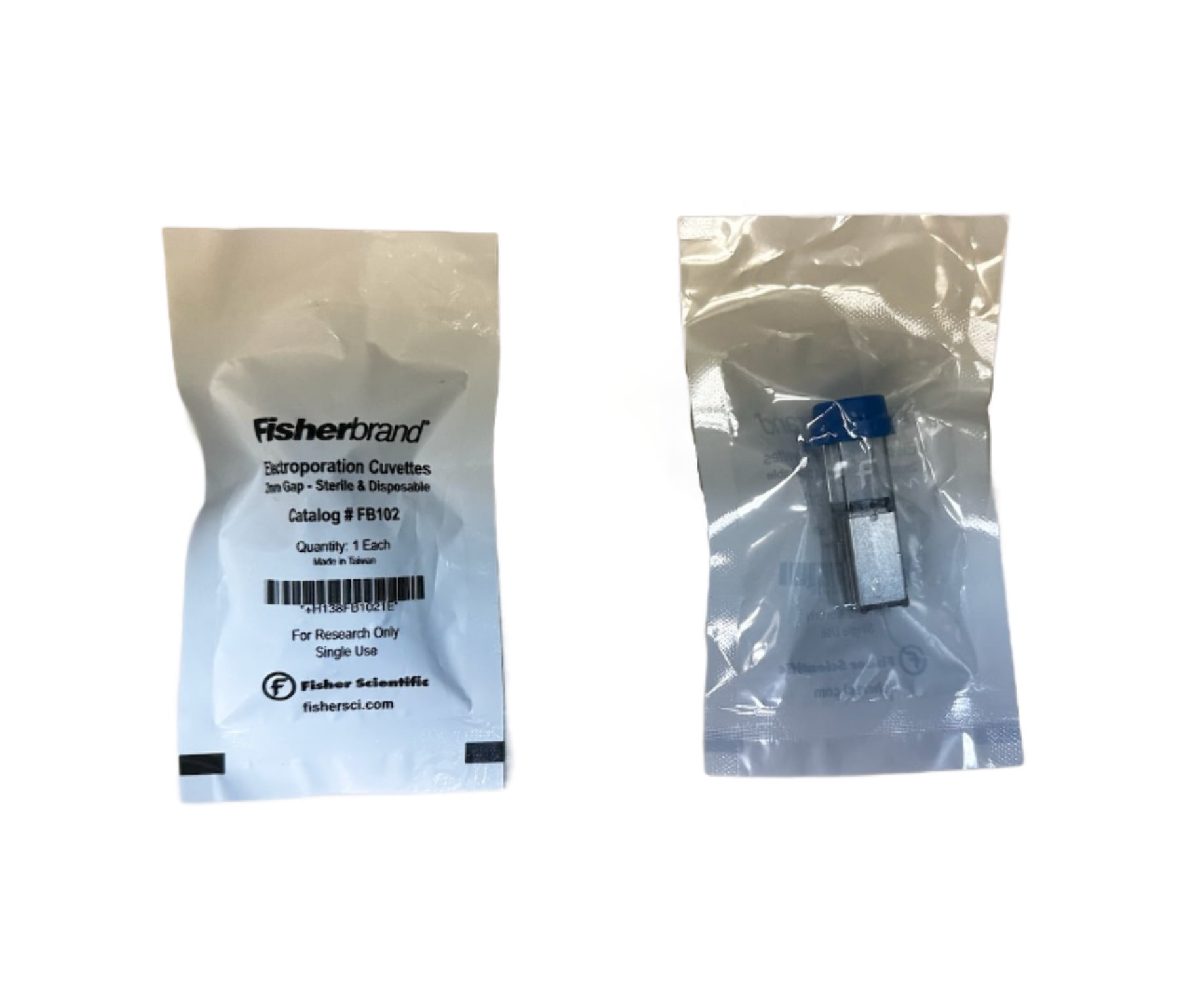 FB102 Fisherbrand Electroporation Cuvettes 2mm Sterile and Disposable