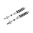 thumbnail image 3 of YIEMEEN Catholic Black Glass Beads for Cross Rosary Bracelet Religious Jesus Jewelry All-match for Church Prayer Gathering, 3 of 7