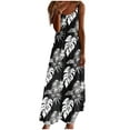 thumbnail image 2 of Ayolanni V-Neck Sun Dresses Women Vacation Tropical Sleeveless Maxi Dresses Dresses for Juniors L, 2 of 5