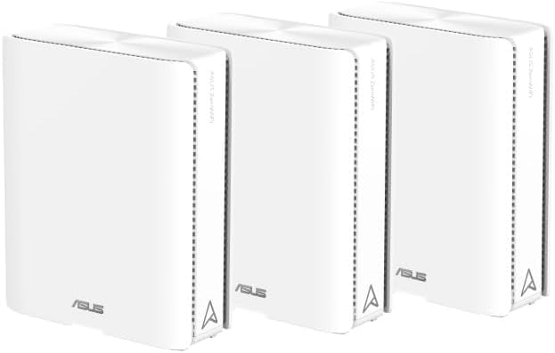 Restored : ASUS - ZenWiFi BE30000 Wi-Fi 7 Quad-band Mesh Router (3-Pack) White (Refurbished)