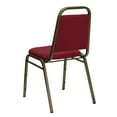 thumbnail image 6 of Flash Furniture 4 Pack HERCULES Series Trapezoidal Back Stacking Banquet Chair in Burgundy Fabric - Gold Vein Frame, 6 of 14