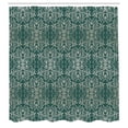 thumbnail image 2 of Ambesonne Floral Shower Curtain, Victorian Lace Flowers Print, 69"Wx84"L, Jade Green, 2 of 4