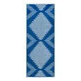thumbnail image 3 of Unique Loom Kai Collection Area Rug - Warrior (2' x 5' Runner Navy Blue/Ivory), 3 of 7