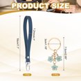 thumbnail image 2 of Uxcell Leather Purse Handle Strap Replacement DIY Women Clutch Bag Handbag Blue, 2 of 7