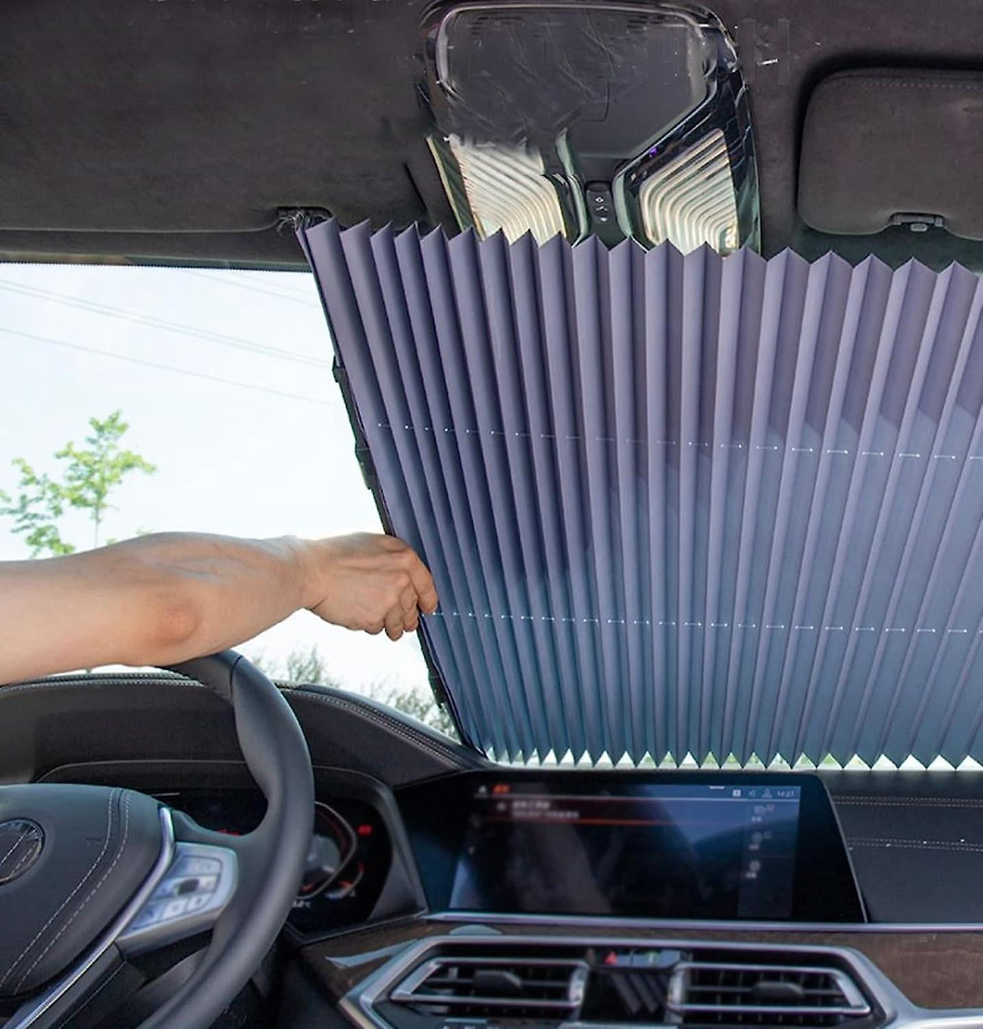 Store Occultant à Ventouse – Dimensions 40x125 Cm – PVC Aluminisé – Réglable En Hauteur – Pour Fenêtre, Voiture, Salle De Bain – Installation Sans Perçage - 3