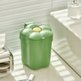thumbnail image 3 of Decorative Desktop Wastebasket With Lid Small Bedside Garbage Can For Bedroom Kitchen Sturdy Mini Cute Compact Rubbish Container Easy To Clean, 3 of 3