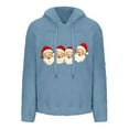 thumbnail image 4 of ShiShine Christmas Sweatshirts for Women Pullover Hoodie Sweater Fuzzy Plush Casual Winter Sweatshirt Cute Oversized, 4 of 5