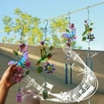 thumbnail image 1 of Campanillas de viento mariposa de aluminio exterior • 4 tamaños 17,5-33 pulgadas • Decoración de jardín en patio • Campanilla de viento metálica resistente al óxido con gancho en S • Regalo de, 1 of 6