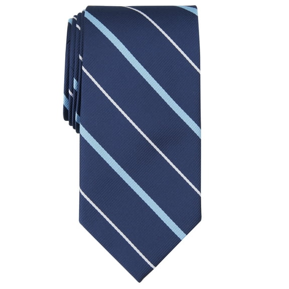 Club Room Mens Cowan Stripe Tie Navy Blue Necktie
