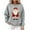 01-Gray, variant on Women's Santa Christmas Sweatshirt Oversized Fleece Long Sleeve Pullover Sweater Fall Clothing Tops 01-Black XL Fashion