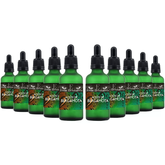 10 Frascos de Aceite de Bergamota JOSUE ECHAVARRIA Natural 50 ml