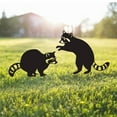 thumbnail image 2 of MOMOJIA Metal Raccoon Decorative Garden Stake for Lover Gift Raccoon Sculpture, 2 of 6
